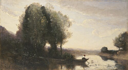 Bord de la Seine, 1845, Jean-Baptiste Camille Corot