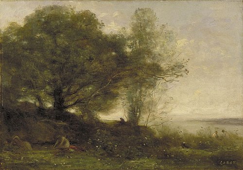 The Bathers, , Jean-Baptiste Camille Corot
