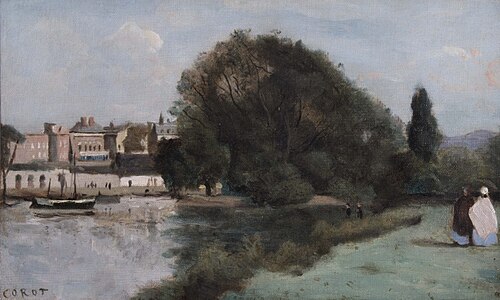 Richmond, près de Londres, 1862, Jean-Baptiste Camille Corot