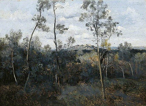 Le Mont-Valérien. Vue prise des bois de Meudon, 1830, Jean-Baptiste Camille Corot