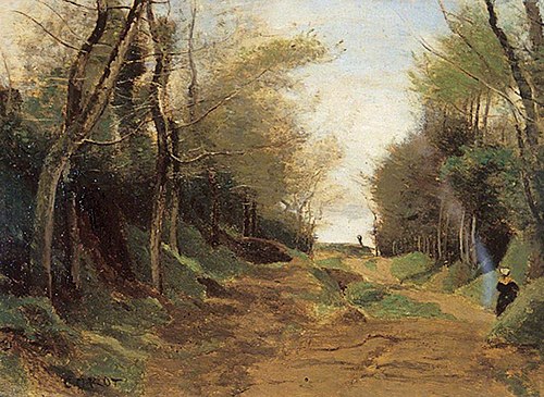Une allée de bois du nord de la France. Automne, 1850, Jean-Baptiste Camille Corot