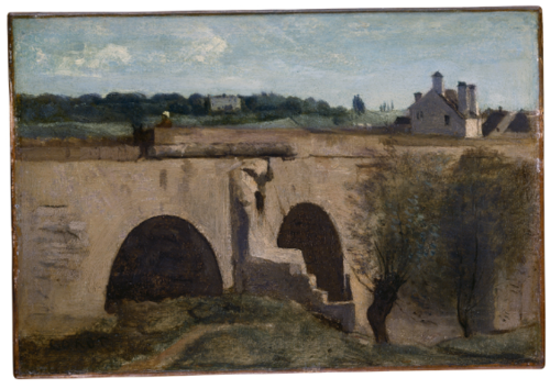 Mantes. Une amorce de pont, 1855, Jean-Baptiste Camille Corot