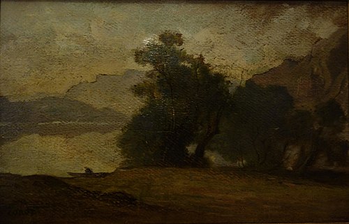 Paysage avec un lac, , Jean-Baptiste Camille Corot