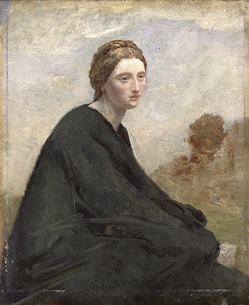 La méditation, 1857, Jean-Baptiste Camille Corot