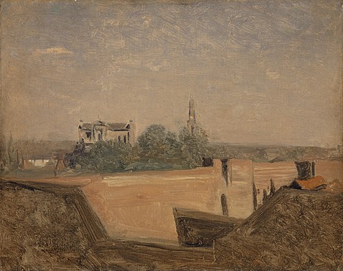 Les remparts d'Arras, 1852, Jean-Baptiste Camille Corot