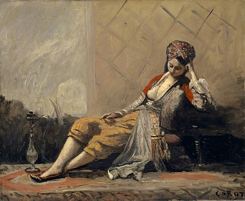 L'odalisque, 1871, Jean-Baptiste Camille Corot