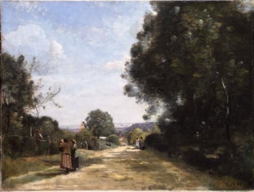 Sèvres-Brimborion. Vue prise en regardant Paris, 1864, Jean-Baptiste Camille Corot