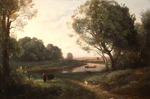 Paysage avec personnages, 1850, Jean-Baptiste Camille Corot
