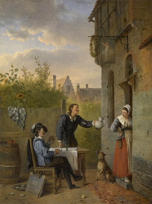 Tavern Scene, 1828, Ignatius van Regemorter