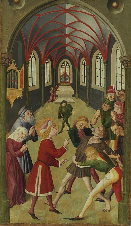 Saint Vitus Healing a Possessed Man, 1474, Gabriel Mälesskircher