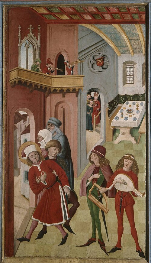 Veitsaltar: Versuchungen des hl. Veit, 1476, Gabriel Mälesskircher