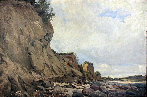 Beach near Mönchsgut, 1870, Hans Peter Feddersen