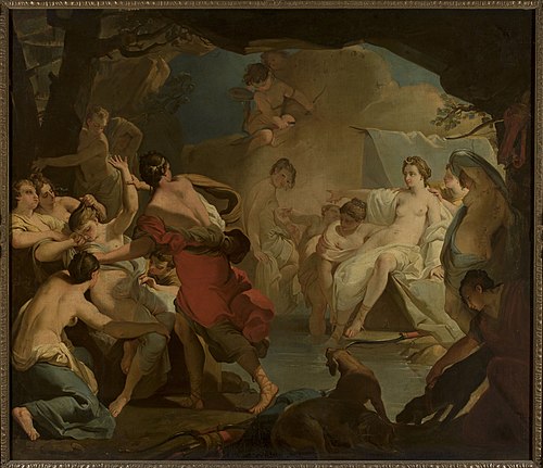 Diana's judgement of the nymph Callisto, , Gaetano Gandolfi