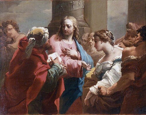 Christ and the Woman Taken in Adultery, 1775, Gaetano Gandolfi