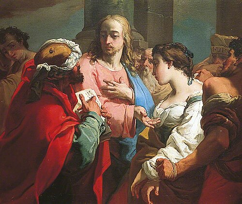 Christ and the Woman Taken in Adultery, 1775, Gaetano Gandolfi