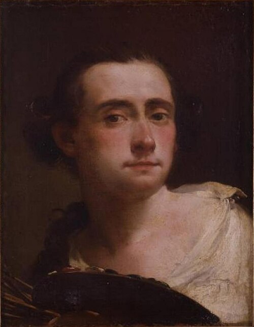 Self-portrait with palette, 1763, Gaetano Gandolfi