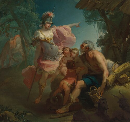 Erminia amongst the Shepherds, 1770, Gaetano Gandolfi