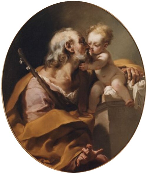 St. Joseph with the Infant Jesus, 1770, Gaetano Gandolfi