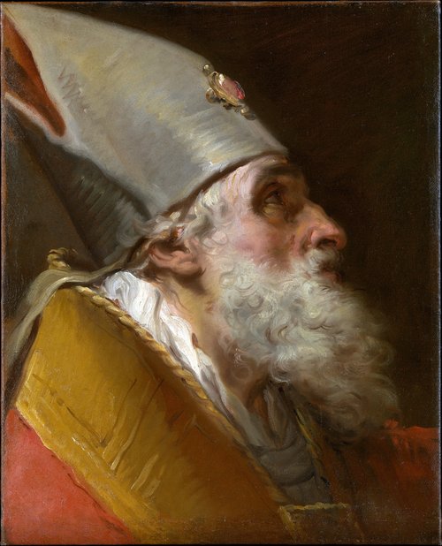 Head of a Bishop, 1770, Gaetano Gandolfi