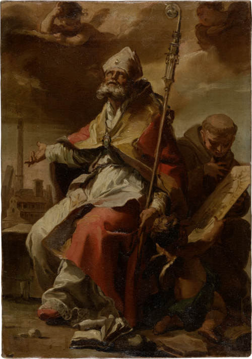 Saints Petronius of Bologna and Bernardin of Siena, 1750, Gaetano Gandolfi