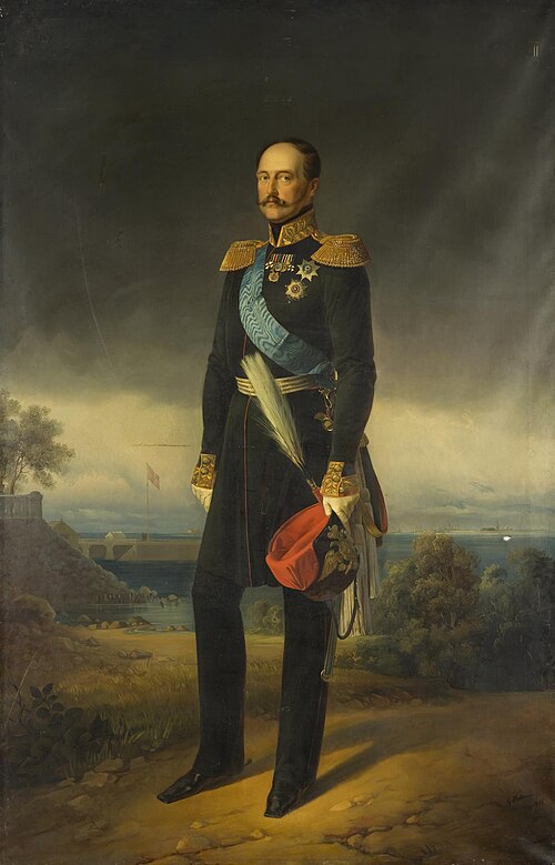 Portrait of Nicholas I, 1855, Georg von Bothmann