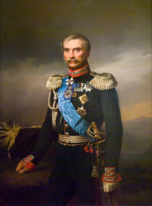 "Portrait of Illarion Vasilyevich Vasilchikov" (copy), 1859, Georg von Bothmann