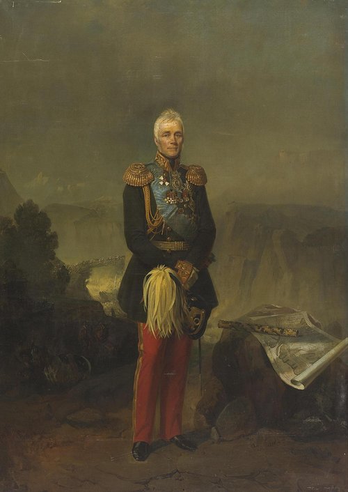 Portrait of Count M.S. Vorontsov, 1869, Georg von Bothmann