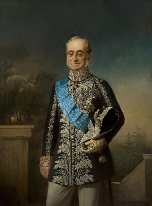 Portrait of Count Karl Nesselrode, 1869, Georg von Bothmann