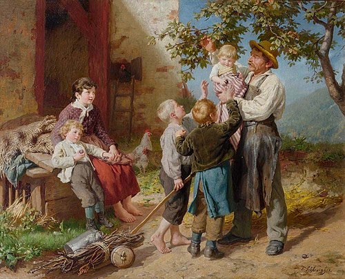 At the plum harvest, , Felix Schlesinger