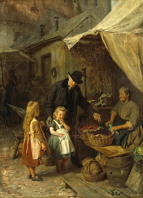 At the market, , Felix Schlesinger