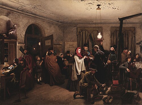 The Post Office, 1859, Felix Schlesinger
