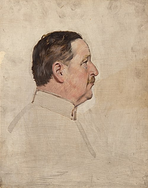 Ohne Titel (Portraitstudie Freiherr von Manteuffel), , William Pape