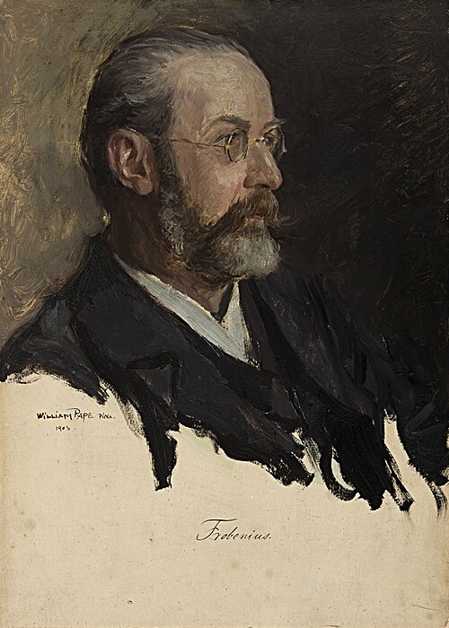 Ohne Titel (Portraitstudie Georg Frobenius). Studie zu dem verschollenen Gemälde "Letzte Sitzung der, 1903, William Pape