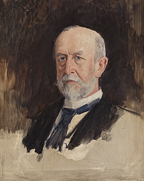 Portraitstudie Wilhelm von Wedell-Piesdorf, Minister des königlichen Hauses, 1902, William Pape