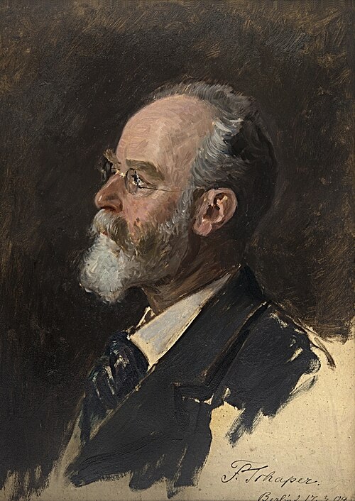 Portraitstudie Fritz Schaper, Bildhauer, 1904, William Pape