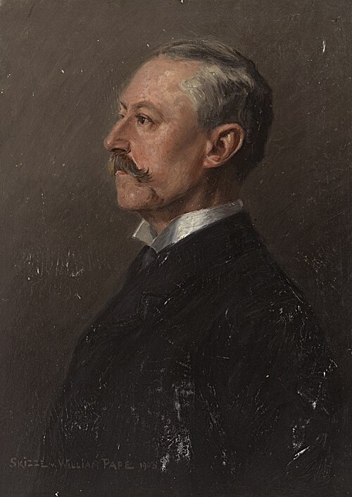 Ohne Titel (männliche Portraitstudie), 1903, William Pape