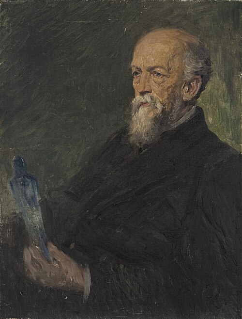Ohne Titel (Mann mit Phiole), 1900, William Pape