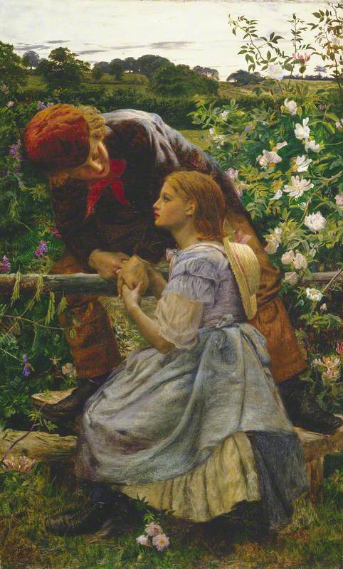 Early Lovers, 1858, Frederick Smallfield