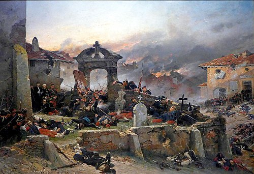 Le Cimetière de Saint-Privat, 1881, Alphonse de Neuville