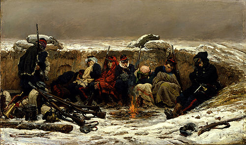 Dans les tranchées, 1874, Alphonse de Neuville