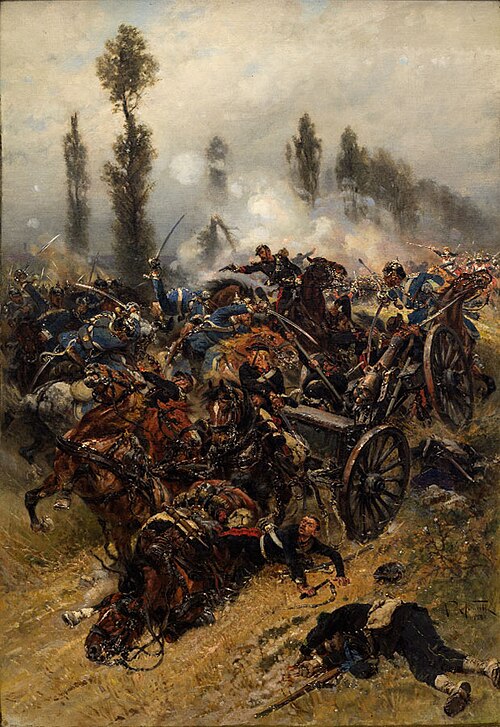 Batlle scene, 1883, Alphonse de Neuville