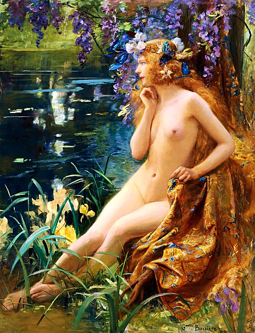 Nymphe fluviale, 1900, Gaston Bussière