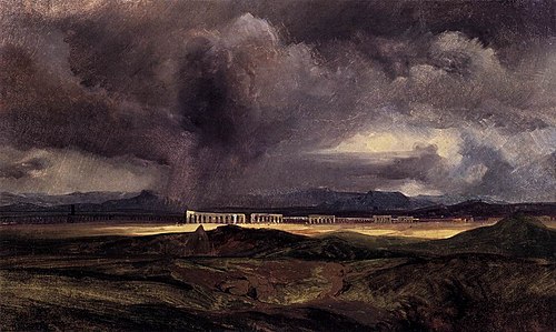 Stormy Weather over the Roman Campagna, 1829, Carl Blechen