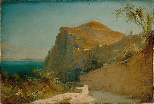 Tiberius rocks at Capri, , Carl Blechen