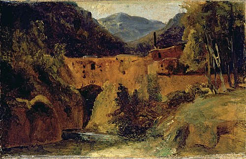 Mill in the valley near Amalfi, 1829, Carl Blechen