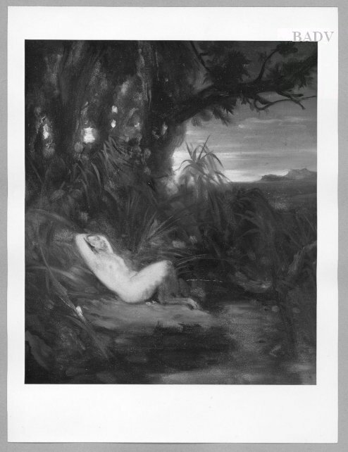 Sleeping satyr in landscape, 1823, Carl Blechen