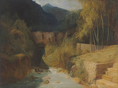 The Valley of Mills near Amalfi, 1830, Carl Blechen
