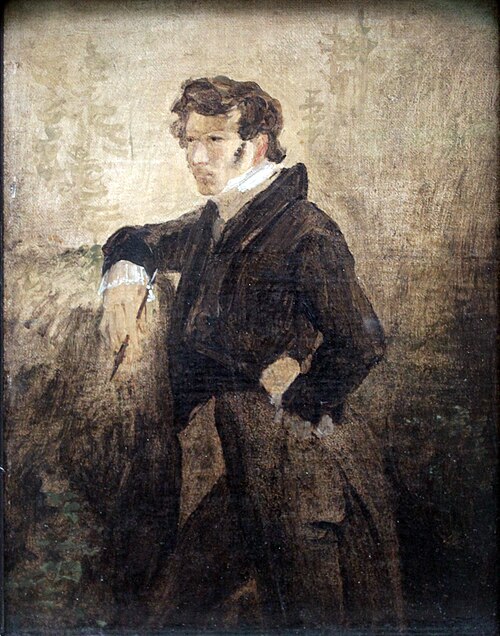 Selbstporträt, 1823, Carl Blechen