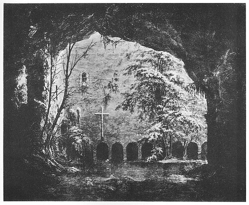 Felsentor, 1824, Carl Blechen