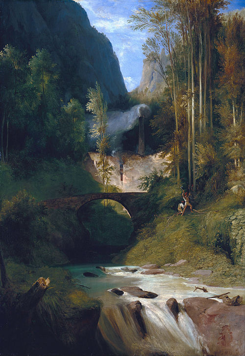 Gorge near Amalfi, 1831, Carl Blechen